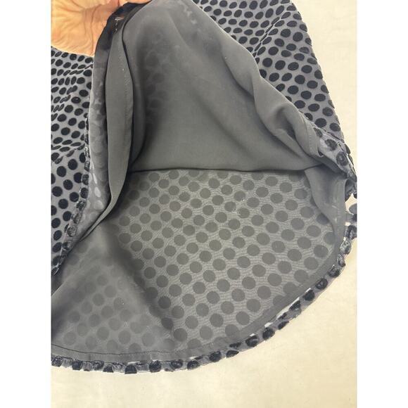 Ann Taylor Loft Velvet Polka Dot Top Sheer Lined Tank Top Formal Women's Size XS - Picture 7 of 10